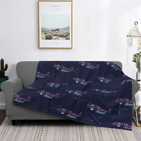 Funda de tela escoa para sof's, cobertor para cama, manta con имя en Arabic, a cuadros
