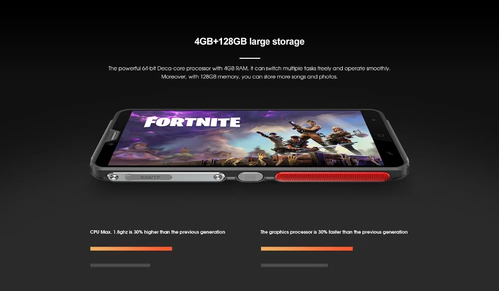 ELEPHONE Soldier смартфон 4 Гб 128 ГБ IP68 Водонепроницаемый 2K экран мобильный телефон Android 8,0 Deca Core 21MP прочный мобильный телефон