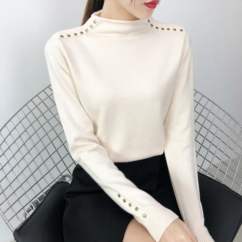 

upper garment inside outside by qiu dong outfit in 2021, the new comfortable wearing western style knitted blouse