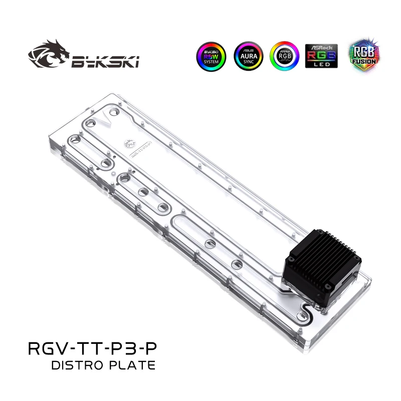Акриловая доска BYKSKI для раствора водных каналов ThermalTake/Tt Core P3 блока ЦП GPU/3PIN