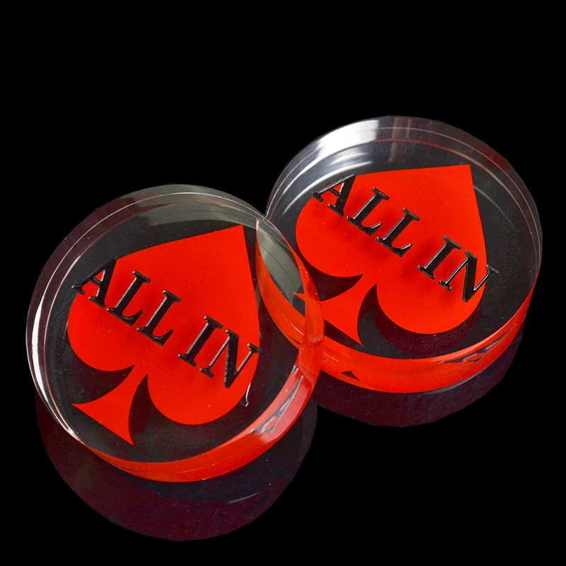 Покерные кнопки все в дилере треугольные акриловые покерные карты для