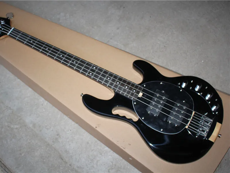 4-струнной бас-гитары производство Китай черный Цвет тела с кленовым шеи массаж
