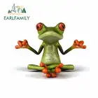 Автомобильные аксессуары EARLFAMILY, 13 см х 10,1 см, для лягушки, дзен, из мультфильма Froggy виниловые наклейки на машину, шлема, фургона, 3D JDM