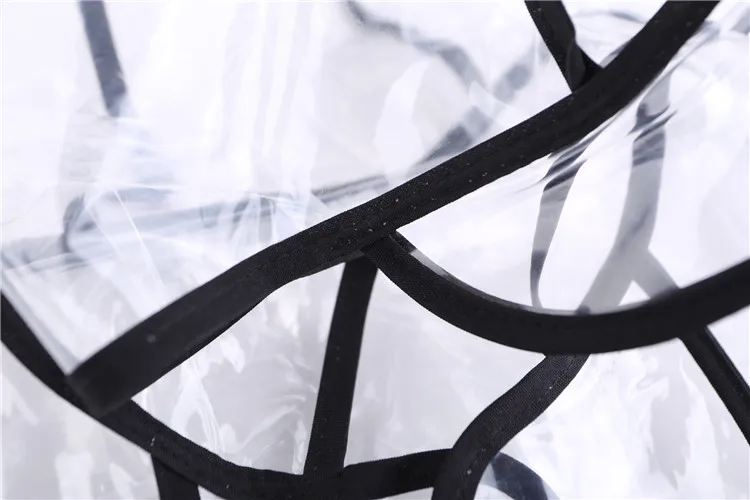 Fashion Transparent Raincoat Women Poncho Waterproof Long Hooded Sleeve Stylish Streetwear Europe America Plastic Jacket AY | Дом и сад