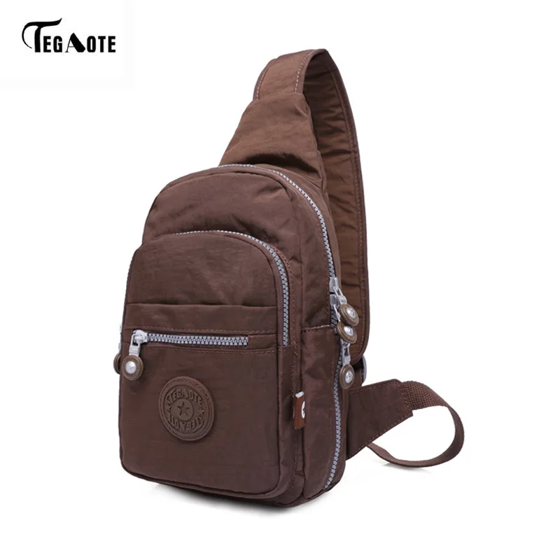 

TEGAOTE Chest Pack Women Single Strap Crossbody Bags Waterproof Leisure Fashion Multifunctional Sling Shoulder Bag High Quality