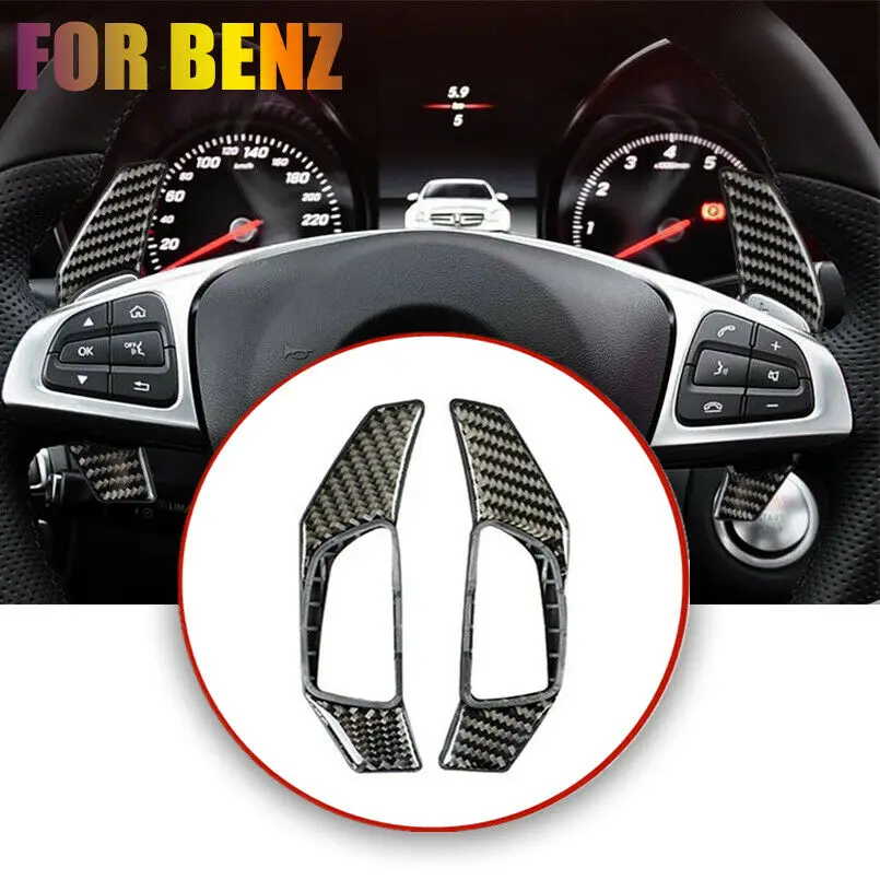 

Carbon Fiber Steering Wheel Paddle Shifter For Mercedes Benz C180L C200L C260L