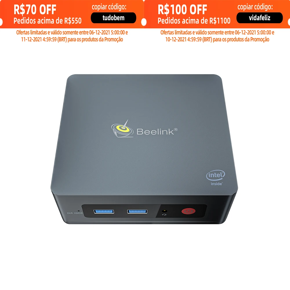 

Мини-ПК Beelink GK35, Windows 10, Intel Gemini Lake J3455, 8 ГБ ОЗУ, 2021 Гб SSD, 128G, 2,4G, Wi-Fi, BT4.0, 4K, WIN10, компьютер VS GK3V, 5,8