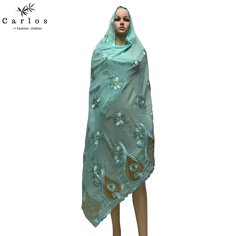 2021 Лидер продаж мусульманское мусульманский шарф больших размеров 100% хлопок