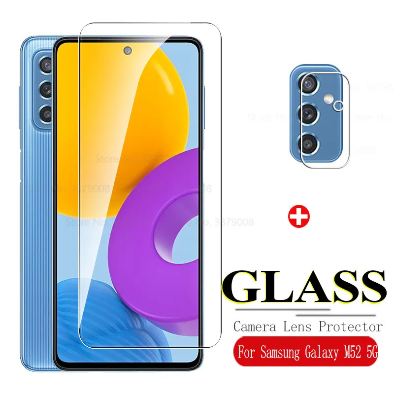 

camera lens protective glass for samsung m52 screen protector for samsung galaxy m52 m 52 32m 6.7'' tempered glass film cover