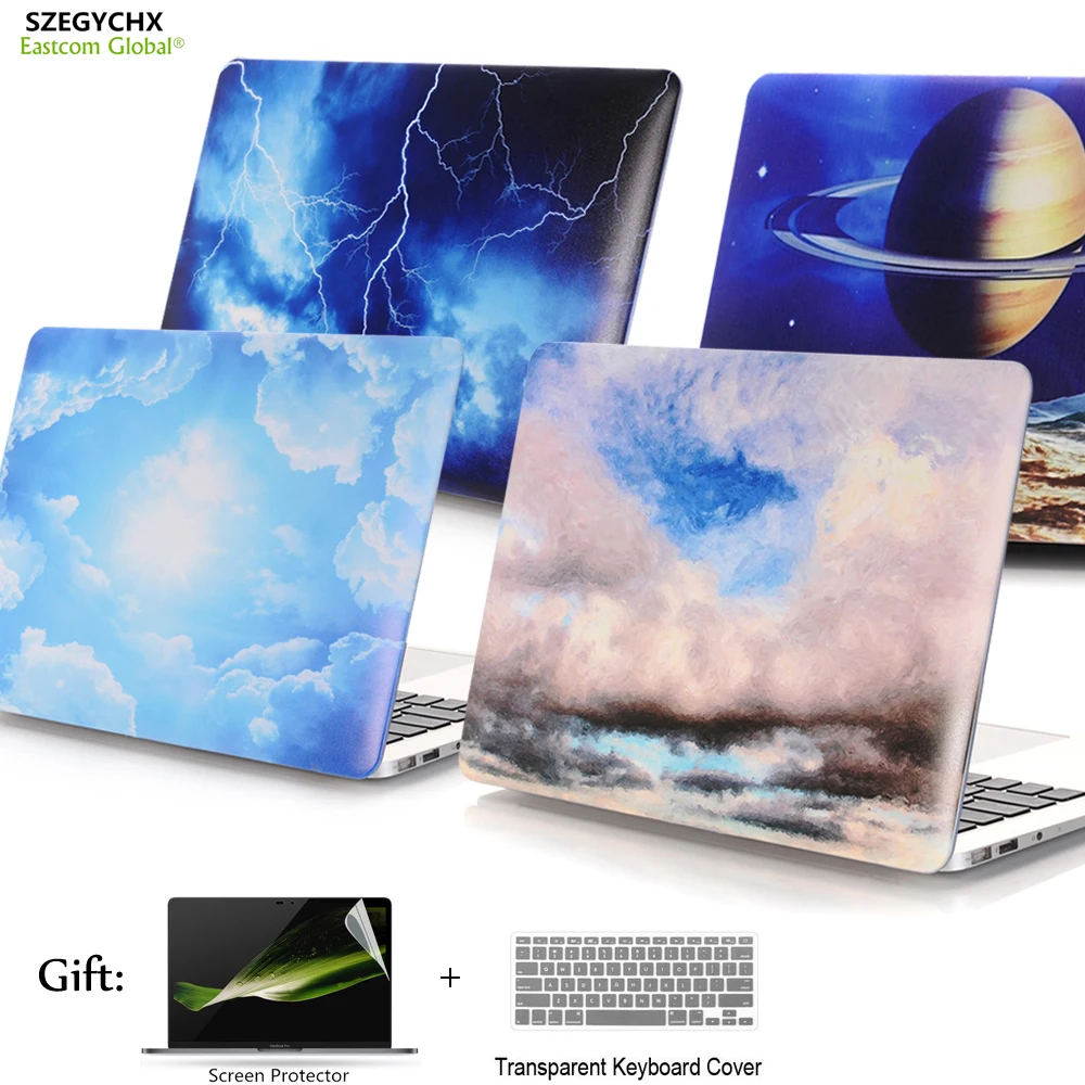 Защитный чехол серии Starry Sky для ноутбука MacBook New Air 13 1932 2018 Pro Retina 11 12 3 15 жесткий +