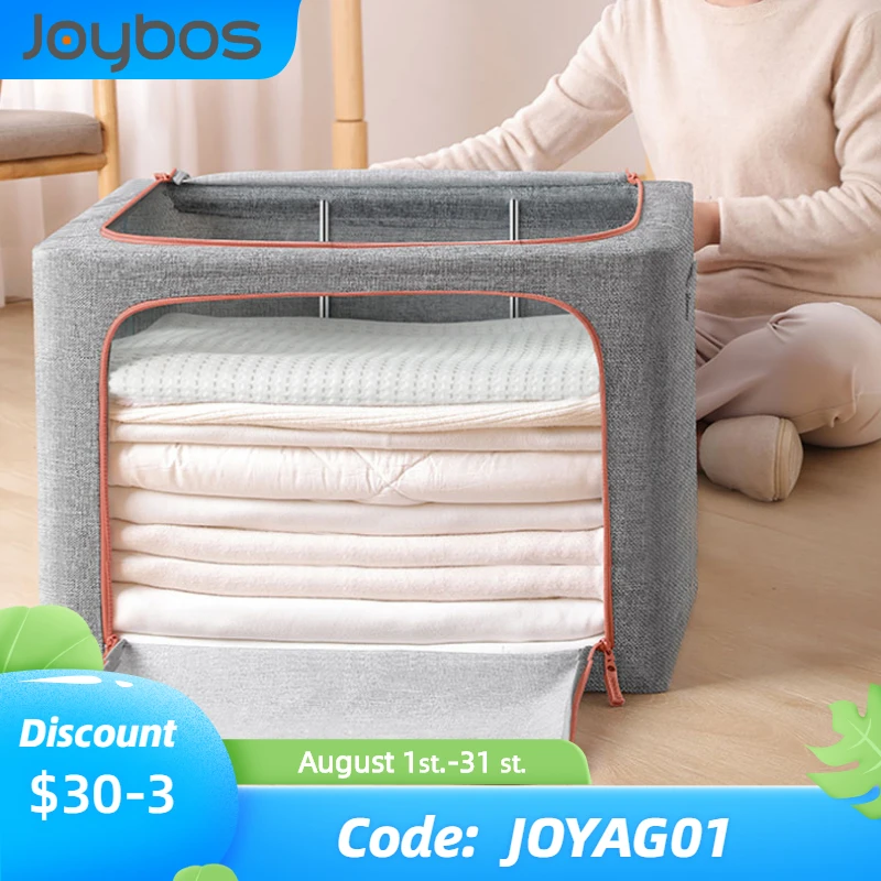 

NEW JOYBOS Fabric Storage Box Foldable Underwear Clothes Bag Laundry Finishing Wardrobe Toy Storage Cabinet Car Trunk Organizer