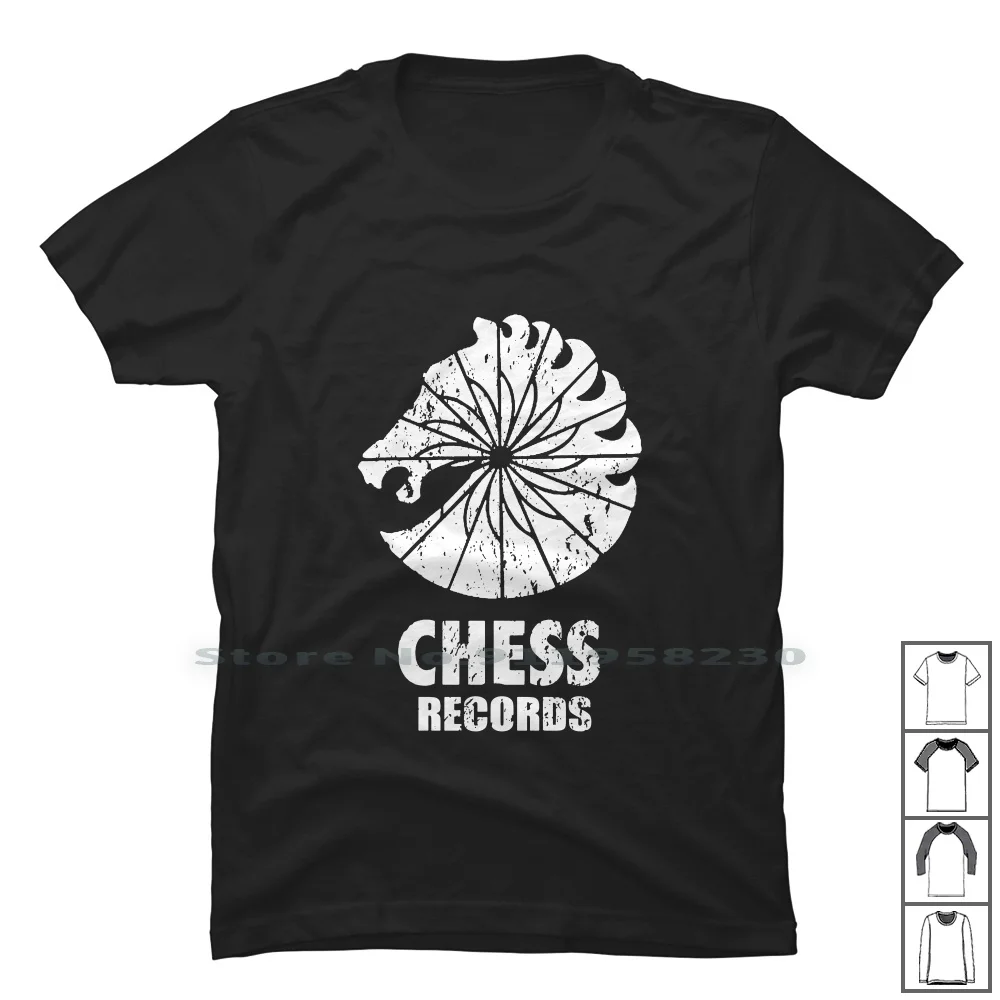 Chess Records T Shirt 100% Cotton Illustration Records Popular Record Music Chess Some Logo Cord Che Hot Eco