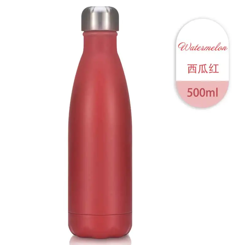 

500ML Thermos Vacuum Flask Stainless Steel Water Bottle Thermos Insulated Hydr Flask Water Bottle Letter Boy Girl Friends Gifts