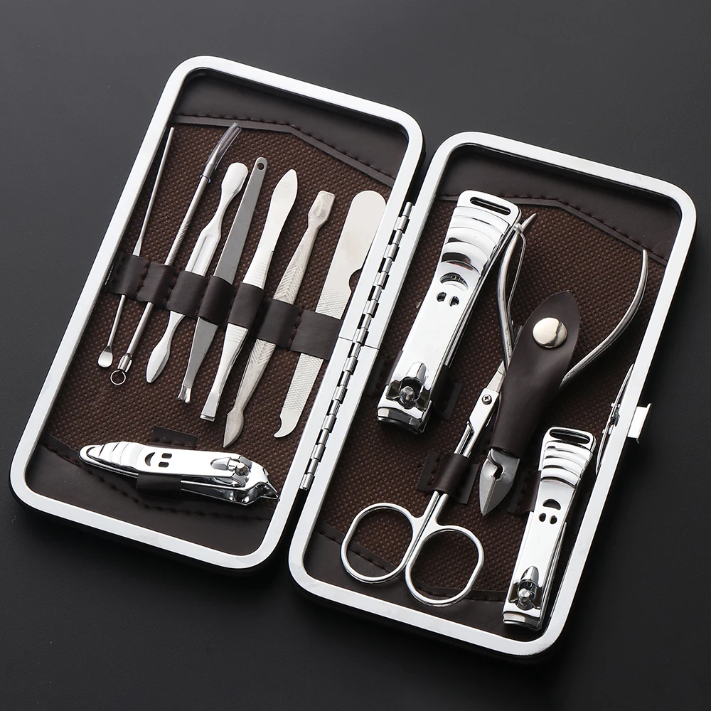 Профессиональный набор инструментов для маникюра и педикюра нержавеющая сталь