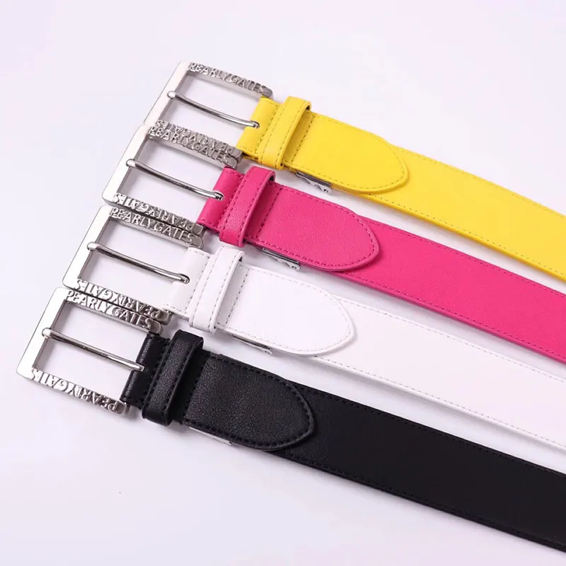 New Women's Leather Golf Belt PEARLYGATES Fashion Sports Leisure Belt Golf Accessories 4 Colors Optional Free Shipping