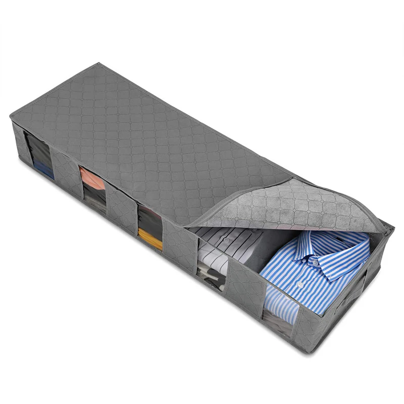 Нетканый мешок для хранения под кроватью одеяло ящик одежды коробка разделитель