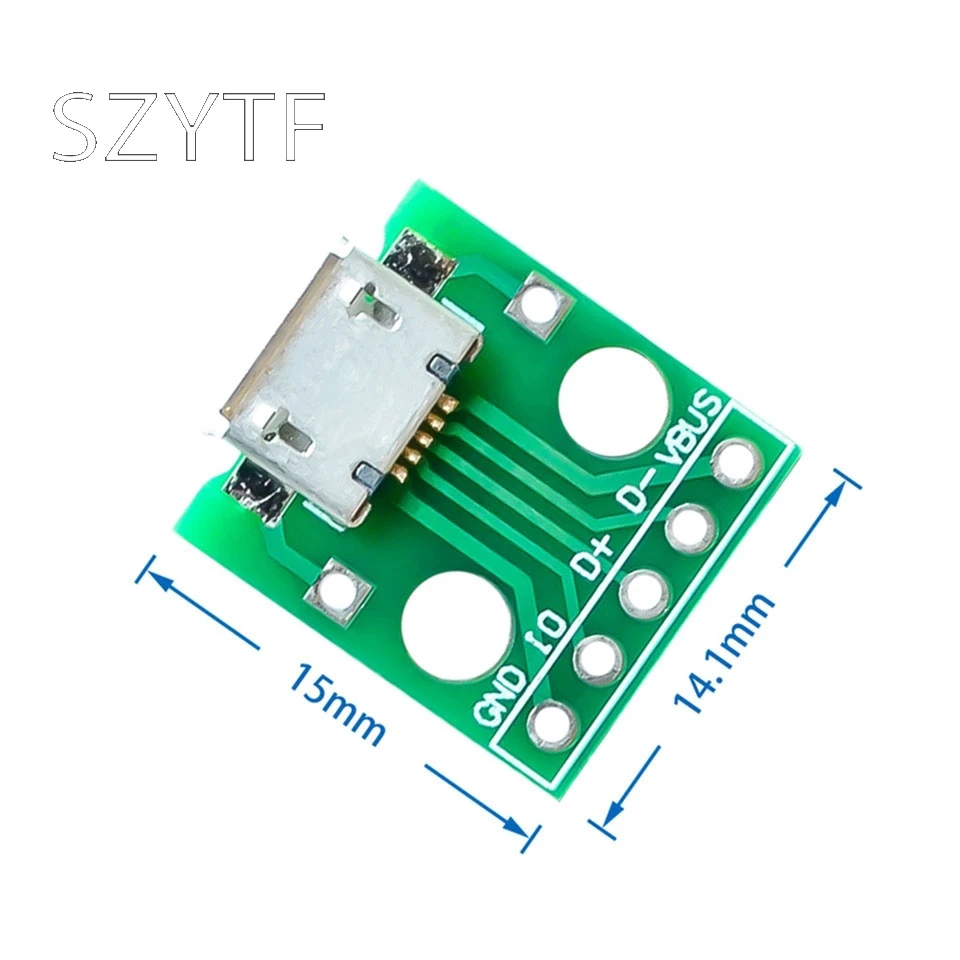 Micro USB интерфейс база адаптер питания макетная плата 5 в модуль плата|Интегральные