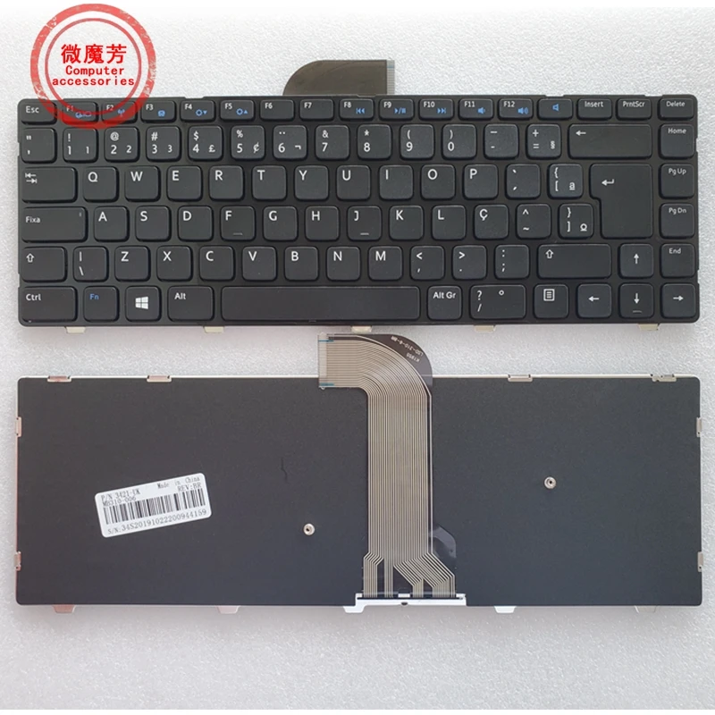 Клавиатура ноутбука BR Для Dell Inspiron 3421 14R-2158 V2421 15Z 5523 14(3421) 14R(5421) N5421