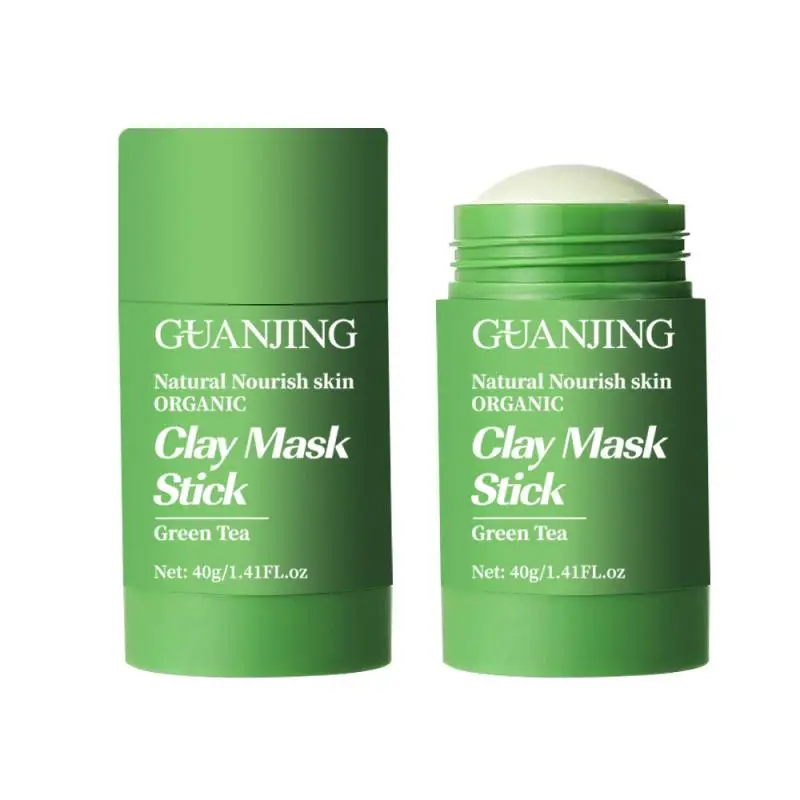 

Cleansing Green Stick Green Tea Stick Mask Purifying Clay Stick Mask Oil Control Anti-acne Eggplant Skin Care Whitening