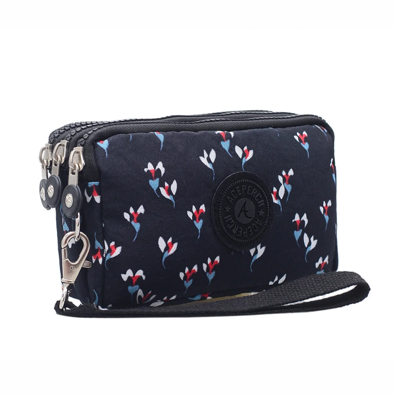 Black Florals ACEPERCH Модные женские кошельки Carteira короткий карман на молнии для монет женский бумажник маленький кошелек для женщин; известный бренд Cartera Hombre - Цвет: Black Florals