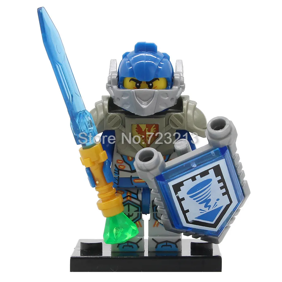 C Одна совместимых Nexoed Knights замок фигурка воинов мультфильм строительные блоки наборы модели Кирпичи игрушки для детей - Цвет: C