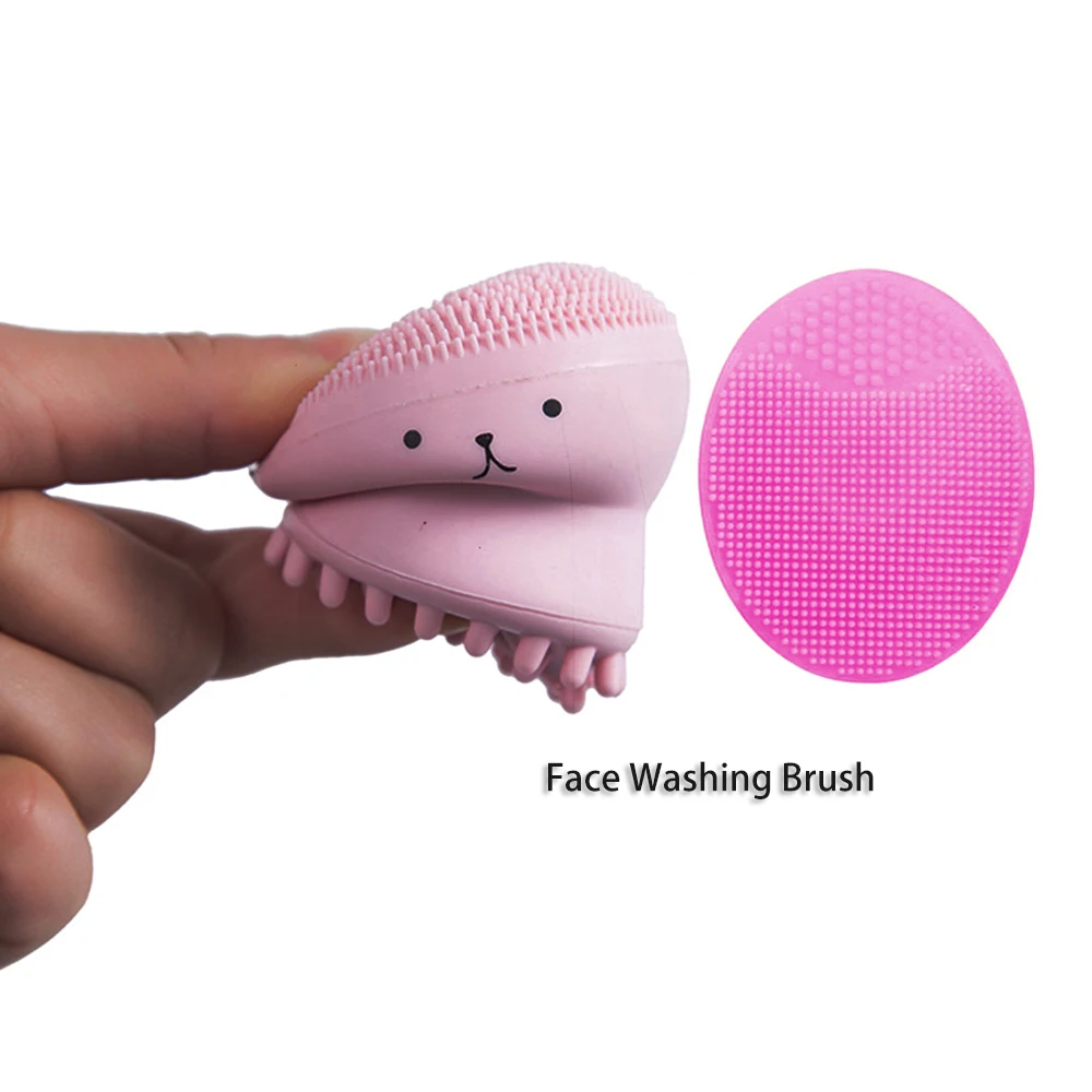 Silicone Octopus Facial Cleansing Brush Deep Cleaning Exfoliator Brush To Shrink Pores Foaming Face Washing Brush Skin Care 1pcs