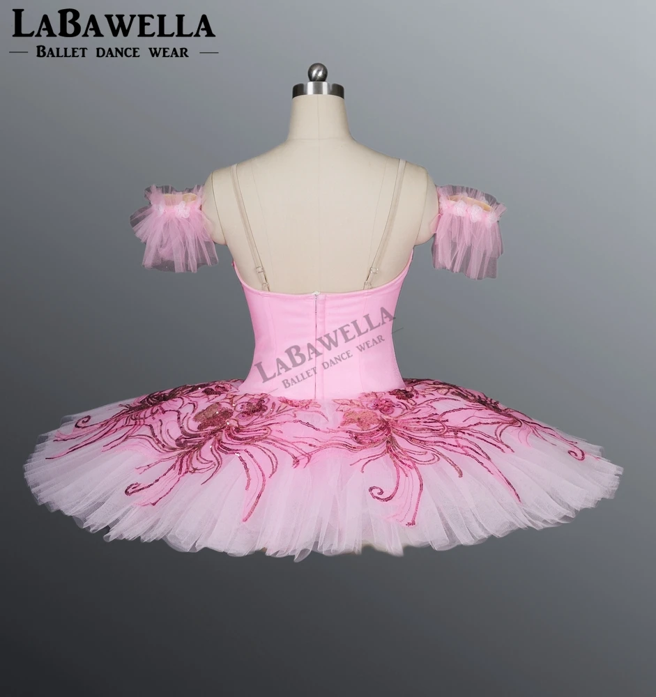 

BT8980A Pancake Costume Platter Ballrina Pink Peach Fairy Princess Nutracker Professional Tutu Women