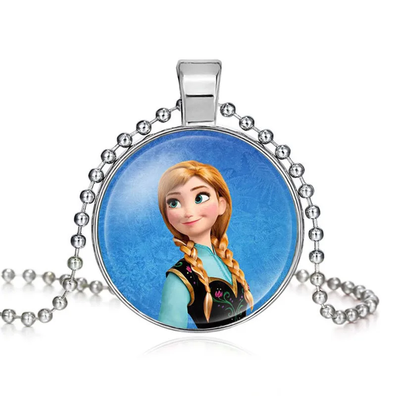 Модное ожерелье Эльзы Анна Снежной королевы Женская длинная цепочка ювелирное