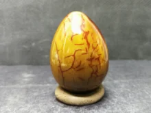 93.8gNatural color red agate egg polishing quartz crystal healing stone, furniture accessories