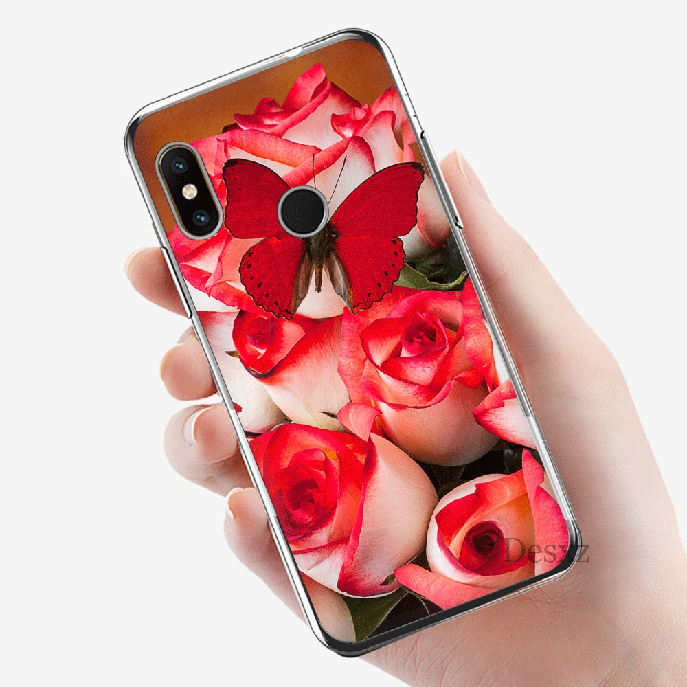 Чехол для телефона Xiaomi Redmi GO 7 S2 4A 4X5 5A Plus 6 6A 7A K20 Pro защитный чехол с красными пустыми розами
