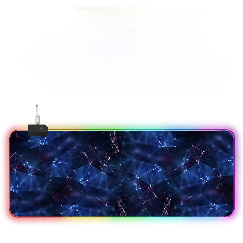 

RGB Large Gaming Mouse Pad Purple Beautiful Mousepad Non-slip Rubber Desk Mat Computer Pad Keyboard Pad Laptop Notebook Pad