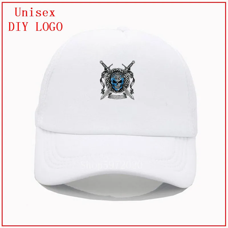 Черная бейсбольная шапка с изображением черепа викингов Детская летняя для