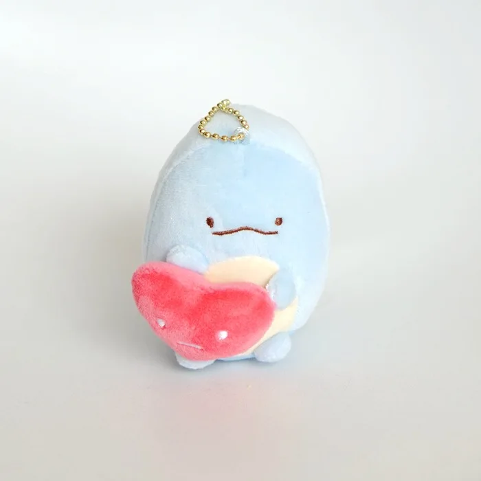 Мультфильм Sumikko urashi сердце небольшой кулон брелок набивные плюшевые игрушки День рождения Рождественский подарок игрушка#2442 - Цвет: Фиолетовый