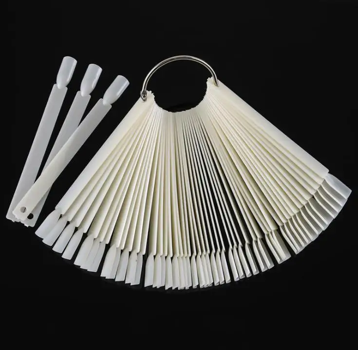 

100 шт., накладные ногти в форме веера, 50 шт.