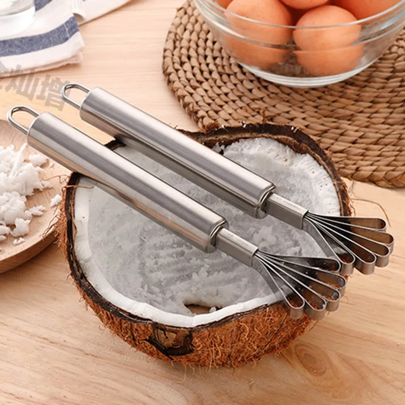 

1PC Stainless Steel Fish Scale Remover Slicer Home Kitchen Accessories Gagdets Durable Planer Coconut Scraper Shredding Tool