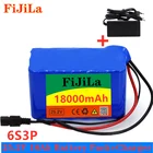 Литиевая батарея 6s3p, 24 В, 18 Ач, 18650, 25,2 в, 18000 мАч, для электрического велосипеда, мопеда, электрическийлитий-ионный аккумулятор с зарядным устройством