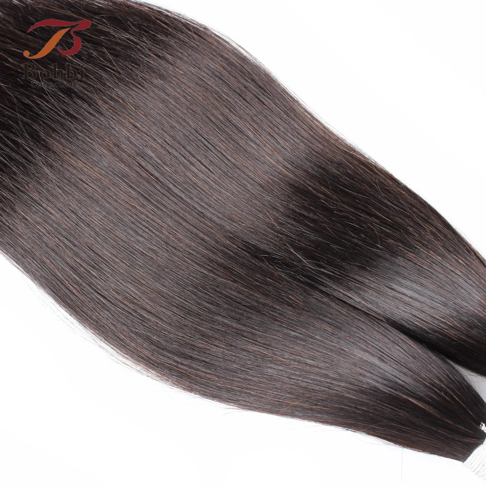 Bobbi коллекция прямые волосы оптом человеческие для плетения натурального цвета
