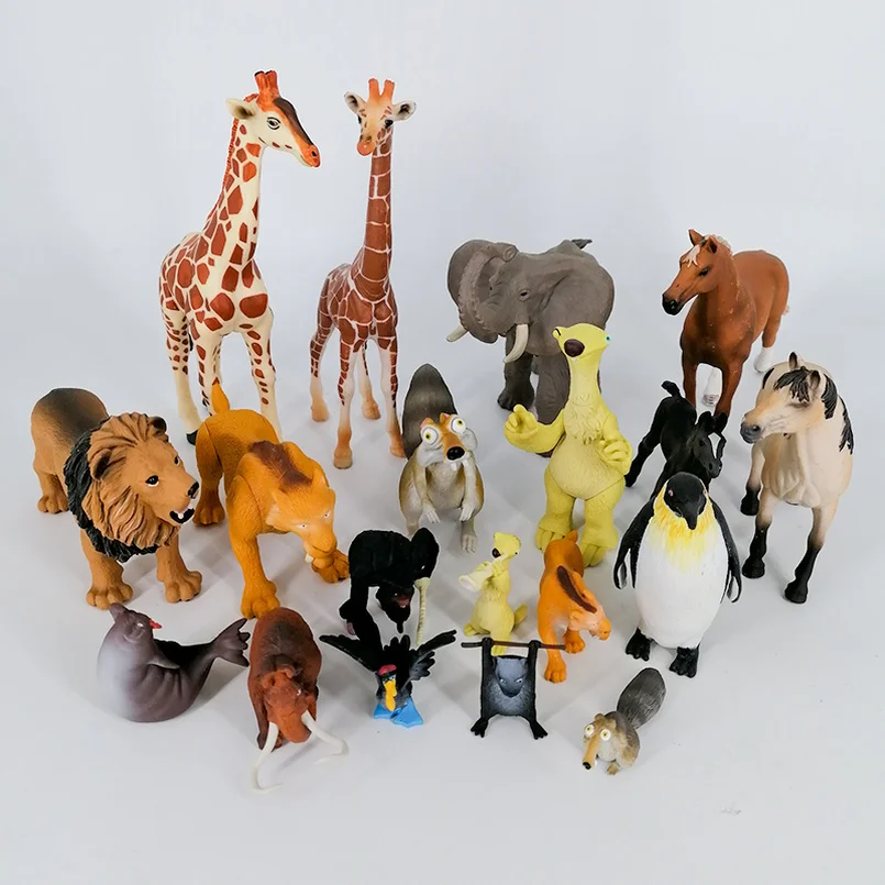 Аниме Мультяшные коллекции фигурок куклы из фильмов модели животных игрушки