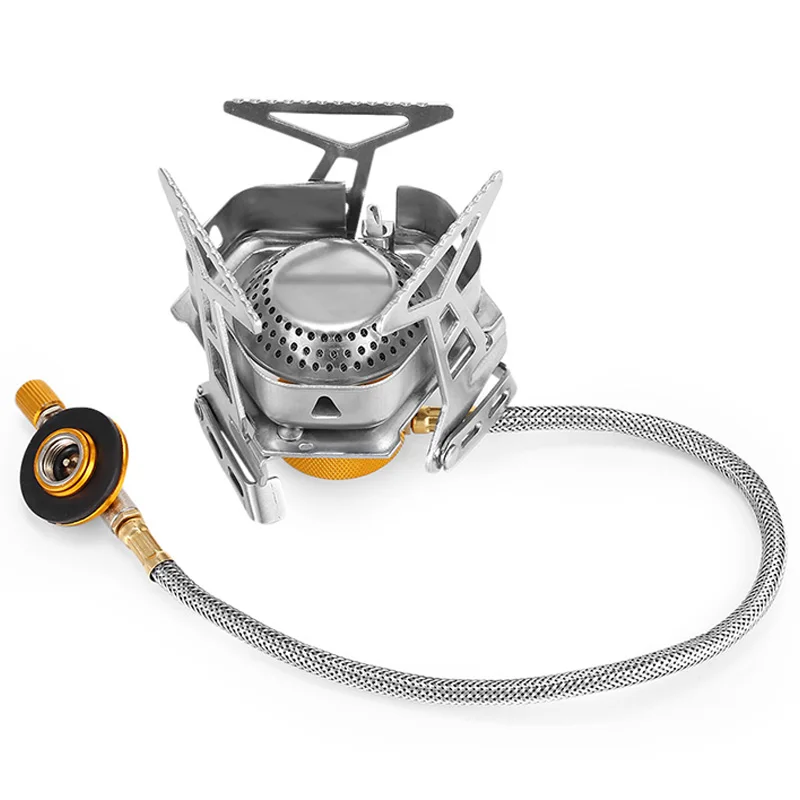 Открытый мини газовая плита Кемпинг складной ветрозащитный Сплит портативная