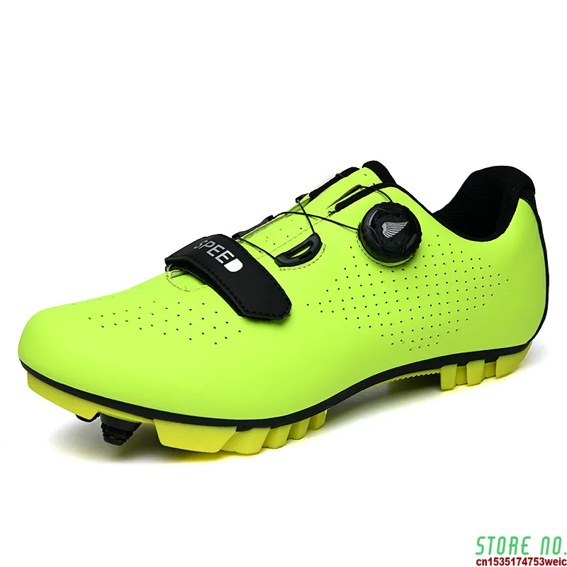 Murah Sepatu Bersepeda MTB Kualitas Tinggi Sepatu Bersepeda Balap Jalanan Bersirkulasi Pria Sneakers Sepeda Profesional Mengunci Sendiri Sepatu Olahraga