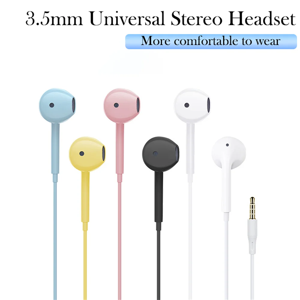 

3.5mm In-ear Stereo Headset Universal Mobile Phone Headset Gaming Earplugs Wired Headset For Mobile Phones Computers