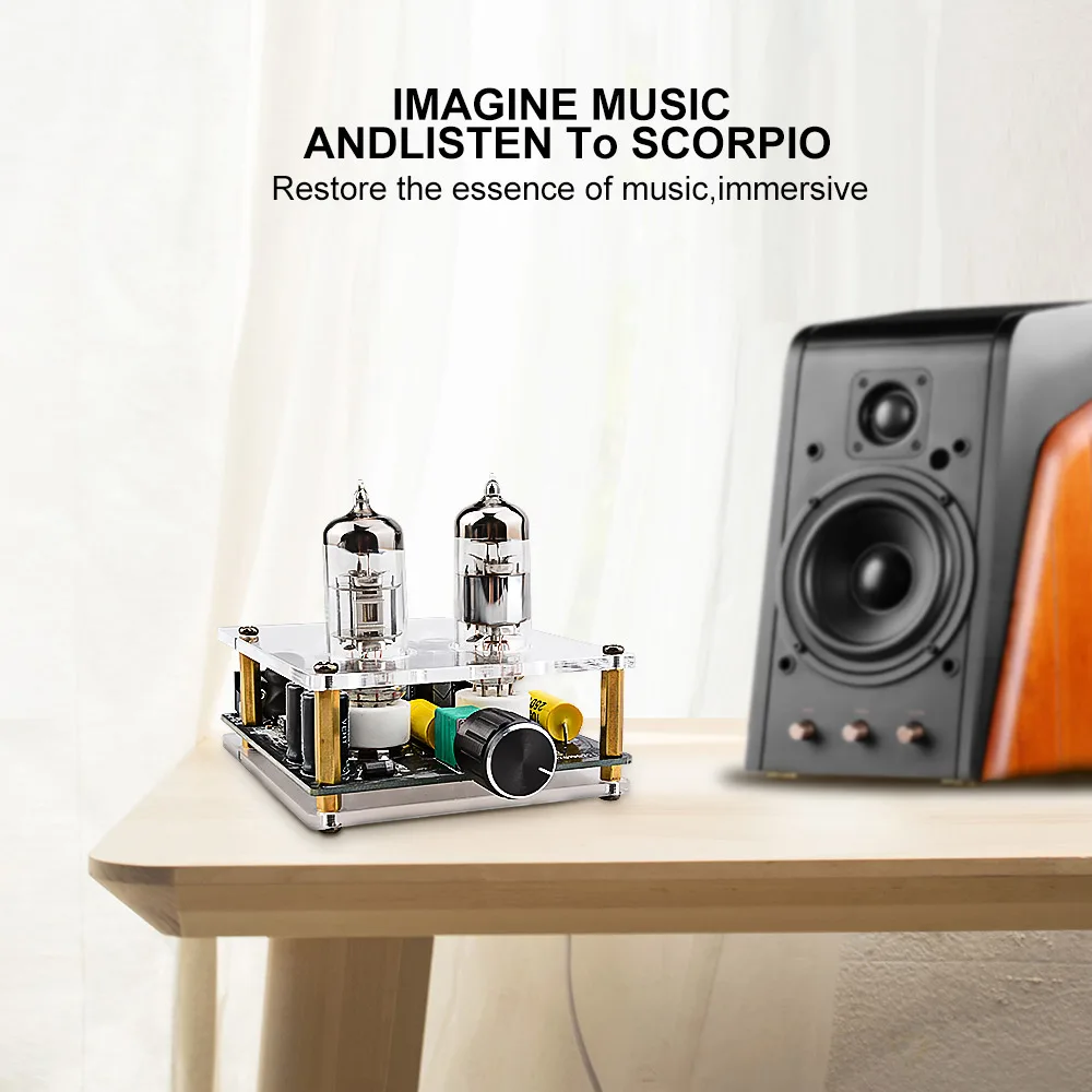 AIYIMA трубчатый предусилитель платы 6J3 вакуумный стерео усилитель аудио готовая