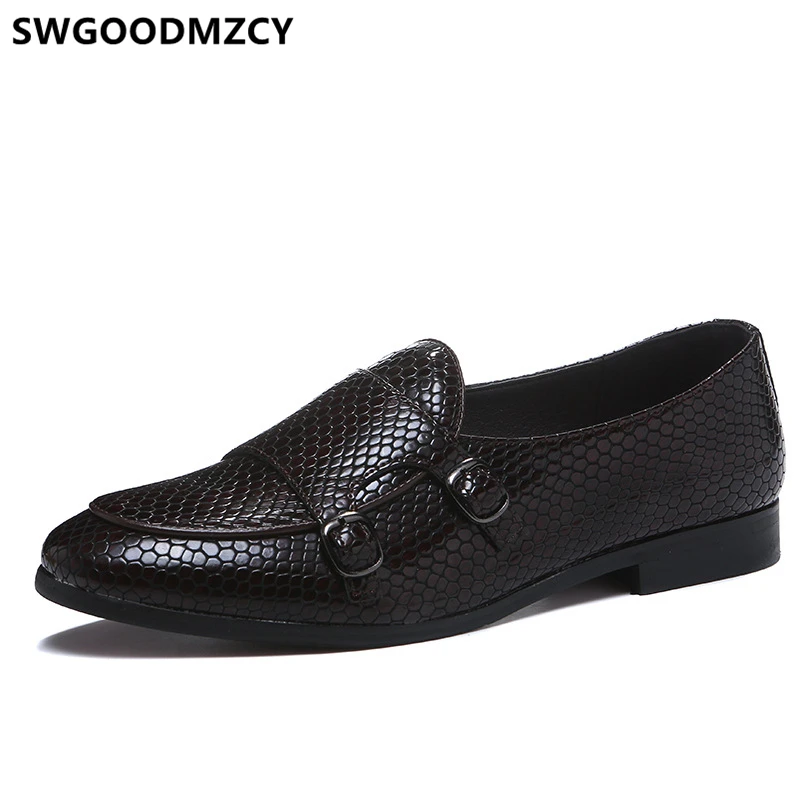 Туфли мужские классические на двойной ремешке Классические Формальные туфли