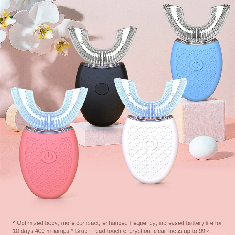 

Rechargeable Electric Dental Instrument Ultrasonic Waterproof Silicone Adult Cold Light Electric Lazy Toothbrush Instrument