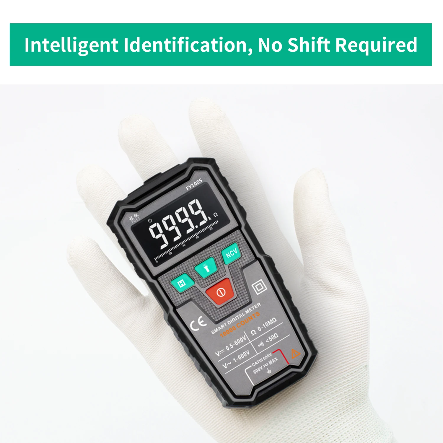 Цифровой мультиметр FUYI FY108S 9999 отсчетов True RMS автоматический Мини Универсальный