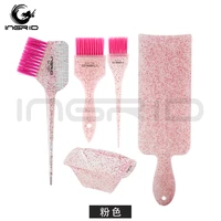 5pcsset hair coloring board and brush hair tint dyeing highlighting board hairdressing professional pick color balayage tool