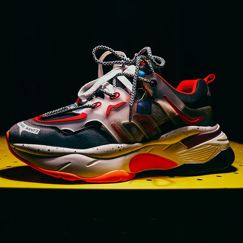 Новые дышащие кроссовки для мужчин стильные массивные папы спортивная обувь на