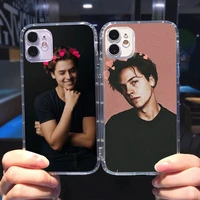cole sprouse phone case transparent for iphone 6 7 8 11 12 s mini pro x xs xr max plus cover funda shell