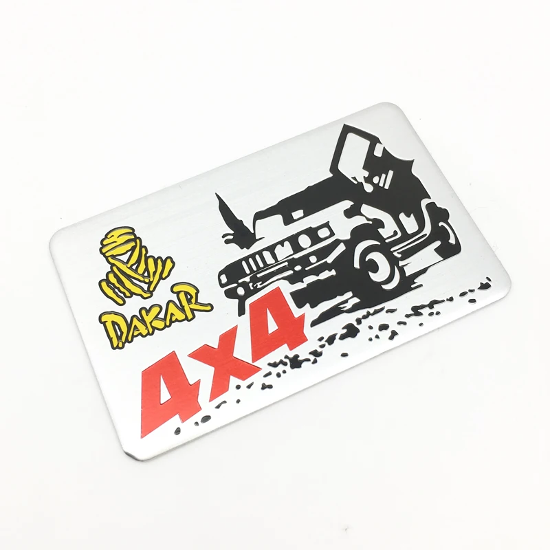 Автомобильные декоративные 3D наклейки с логотипом 4x4 из алюминия эмблемой для Jeep