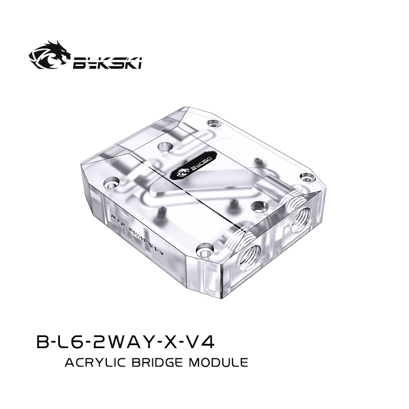

Bykski video Card GPU Waterway Connection Bridge Adjustment Bridges Water Block Quad GPU SLI/CF For Graphics B-L6-2WAY-X-V4